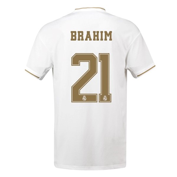 Camiseta Real Madrid NO.21 Brahim Primera equipación 2019-2020 Blanco
